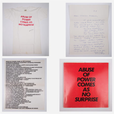 Jenny Holzer Signed T-Shirt- Jenny Holzer Signed T-Shirt-