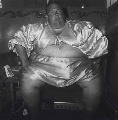 Fat man at a carnival, MD.-1970 Fat man at a carnival, MD.-1970