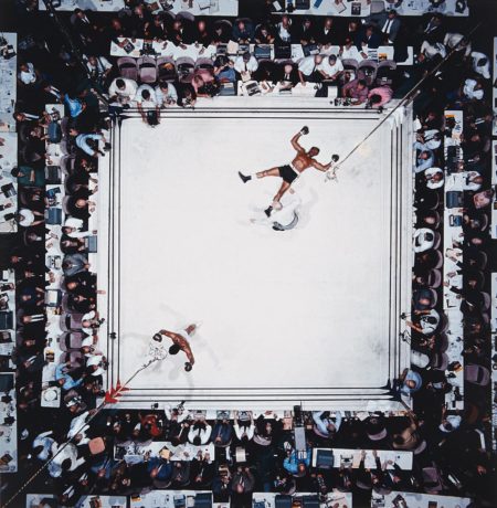 Aerial Of Muhammad Ali Victorious After His Round Two Knockdown Of Cleveland Williams During The 1966 World Heavyweight Title Fight At The Astrodome, Houston, Texas, November 14-1966 Aerial Of Muhammad Ali Victorious After His Round Two Knockdown Of Cleveland Williams During The 1966 World Heavyweight Title Fight At The Astrodome, Houston, Texas, November 14-1966
