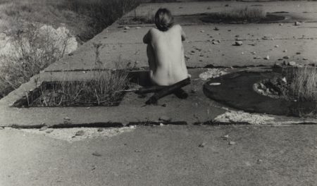 Untitled Providence Rhode Island (Self-Portrait Nude Seated On Sidewalk)-1977 Untitled Providence Rhode Island (Self-Portrait Nude Seated On Sidewalk)-1977