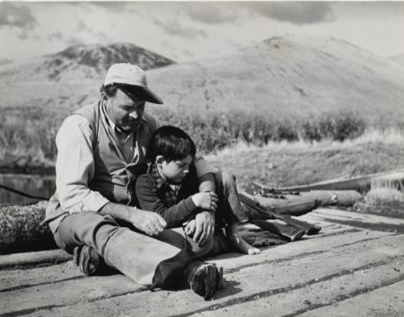 Hemingway And Son Gregory During Hunting Trip In Sun Valley-1941 Hemingway And Son Gregory During Hunting Trip In Sun Valley-1941