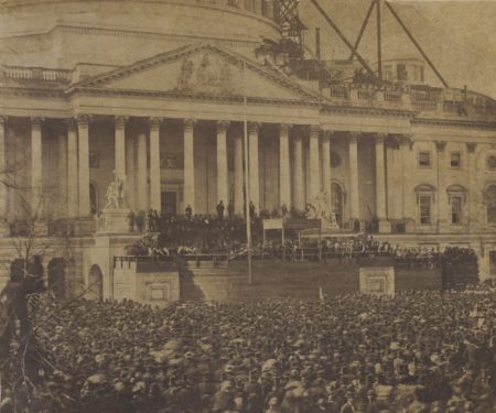 Photographer Unknown (possibly Alexander Gardner 1821-1882) - The First Inaugural Of Abraham Lincoln 4 March 1861-1861 Photographer Unknown (possibly Alexander Gardner 1821-1882) - The First Inaugural Of Abraham Lincoln 4 March 1861-1861
