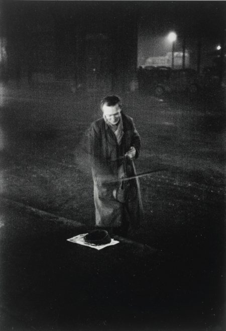 London (Near Victoria Station Street Musician)-1951 London (Near Victoria Station Street Musician)-1951