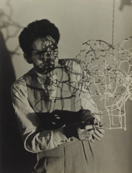 Jean Cocteau And Wire Sculpture-1925 Jean Cocteau And Wire Sculpture-1925