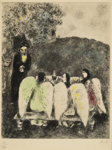 Abraham et les trois Anges, pl. 7, from La Bible (V. 205; C. bk. 30)-1939 Abraham et les trois Anges, pl. 7, from La Bible (V. 205; C. bk. 30)-1939