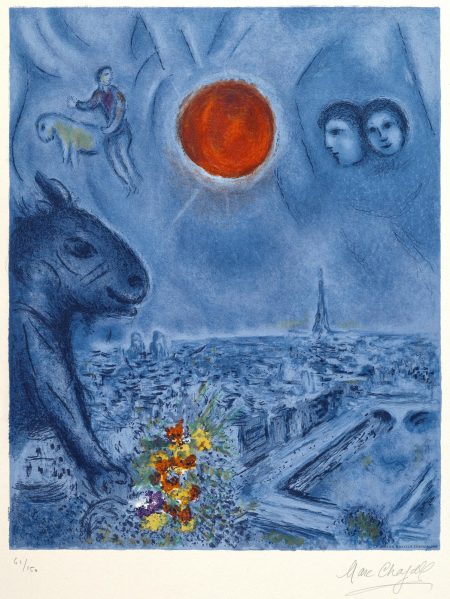 After Marc Chagall - Paris Sun (M. CS. 48)-1977 After Marc Chagall - Paris Sun (M. CS. 48)-1977
