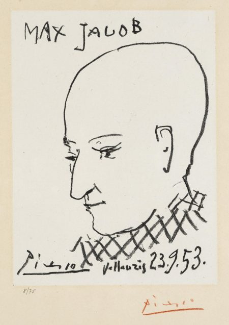 Portrait of Max Jacob (B. 743; M. 271)-1953 Portrait of Max Jacob (B. 743; M. 271)-1953