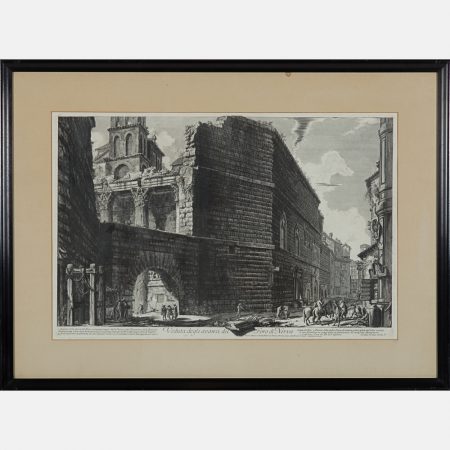 Veduta degli avanzi de Foro di Nerva-1757 Veduta degli avanzi de Foro di Nerva-1757