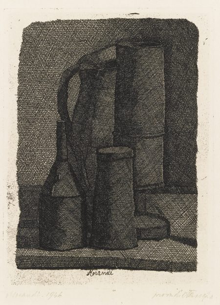 Natura Morta Con Quattro Oggetti (V. 114)-1947 Natura Morta Con Quattro Oggetti (V. 114)-1947