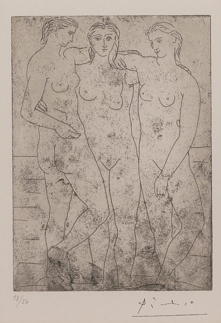 Les Trois Baigneuses. II (B. 61; Ba. 107)-1923 Les Trois Baigneuses. II (B. 61; Ba. 107)-1923