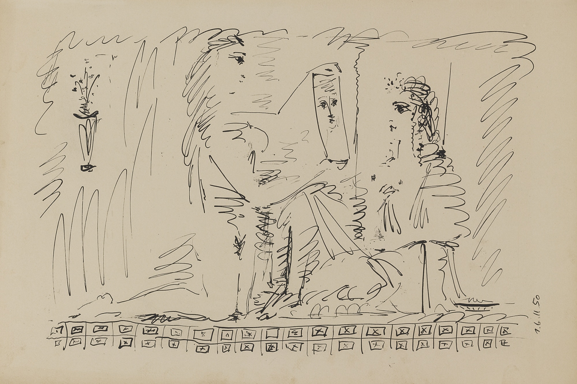 Femme Au Miroir (M. 197)-1950 Femme Au Miroir (M. 197)-1950