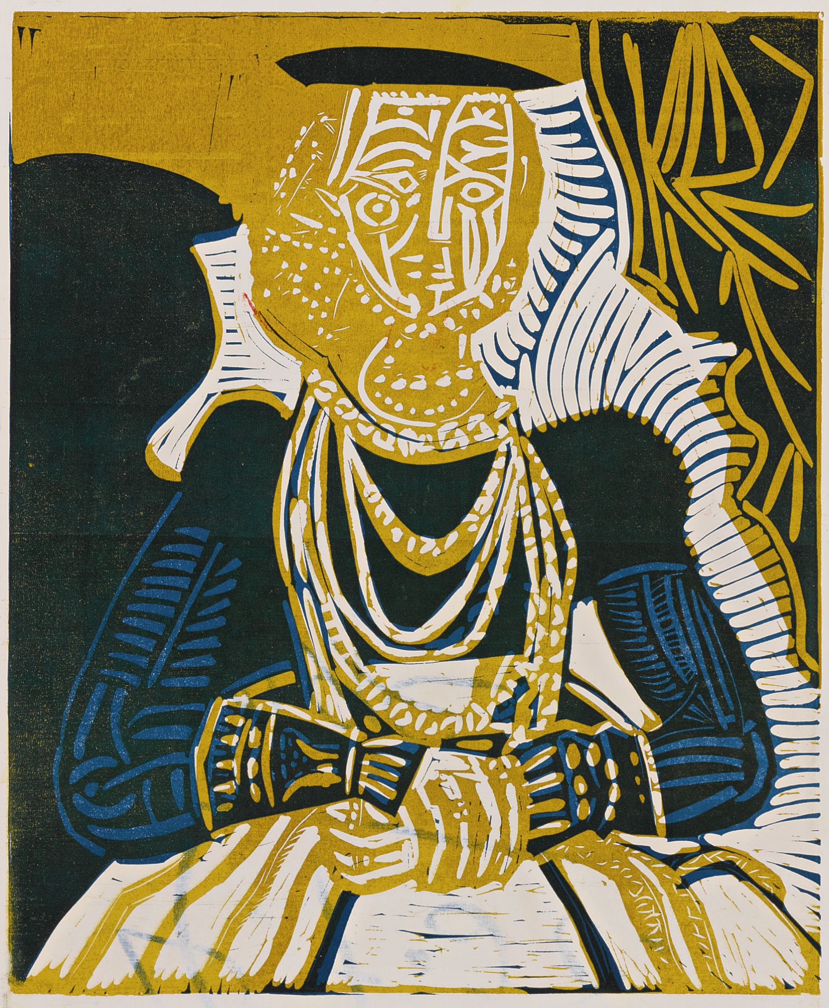 Portrait De Jeune Fille D'Apres Cranach Le Jeune. II (B. 859; Ba. 1053)-1958 Portrait De Jeune Fille D'Apres Cranach Le Jeune. II (B. 859; Ba. 1053)-1958