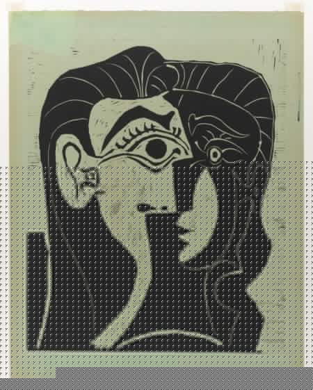 Portrait De Jacqueline De Face. I (Tete De Femme) (B. 1064; Ba. 1278)-1961 Portrait De Jacqueline De Face. I (Tete De Femme) (B. 1064; Ba. 1278)-1961