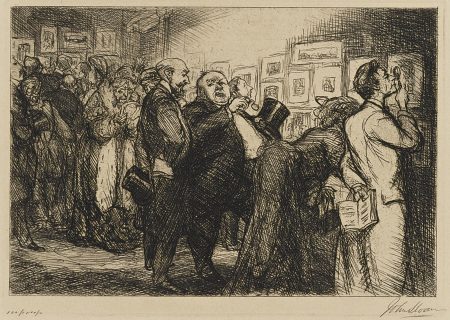 New York City Life (Including: Connoisseurs of Prints (M. 127); Fifth Avenue Critics (M. 128); The Show Case (M. 129); Man Monkey (M. 130); Fun, One Cent (M. 131); Women's Page (M. 132); Turning Out the Light (M. 134); Man, Wife and Child (M. 135); Roofs, Summer Night (M. 137); The Little Bride (M. 138); Girl and Beggar (M. 150); Night Windows (M. 152); Picture Buyer (M. 153))-1911 New York City Life (Including: Connoisseurs of Prints (M. 127); Fifth Avenue Critics (M. 128); The Show Case (M. 129); Man Monkey (M. 130); Fun, One Cent (M. 131); Women's Page (M. 132); Turning Out the Light (M. 134); Man, Wife and Child (M. 135); Roofs, Summer Night (M. 137); The Little Bride (M. 138); Girl and Beggar (M. 150); Night Windows (M. 152); Picture Buyer (M. 153))-1911