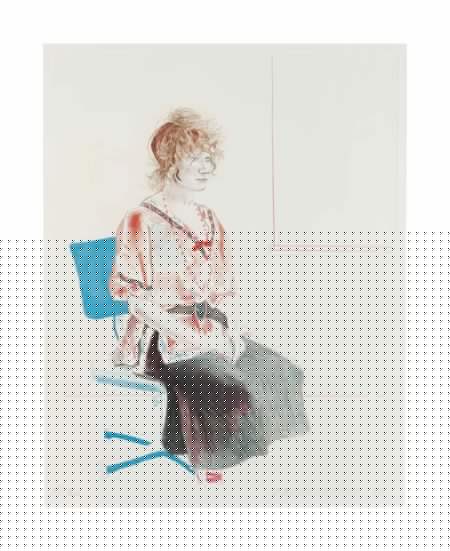 Celia Seated on an Office Chair-1974 Celia Seated on an Office Chair-1974