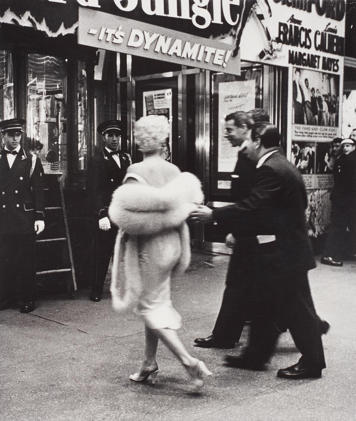 Marilyn Monroe And Joe Dimaggio, Film Premiere, New York-1955 Marilyn Monroe And Joe Dimaggio, Film Premiere, New York-1955