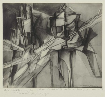 Le Roi et la Reine traverses par des nus en vitesse, Marcel Duchamp-1912 Le Roi et la Reine traverses par des nus en vitesse, Marcel Duchamp-1912