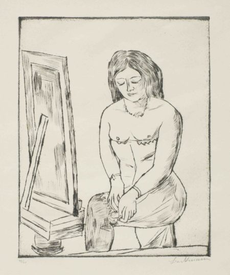 Toilette (Vor dem Spiegel)-1923 Toilette (Vor dem Spiegel)-1923