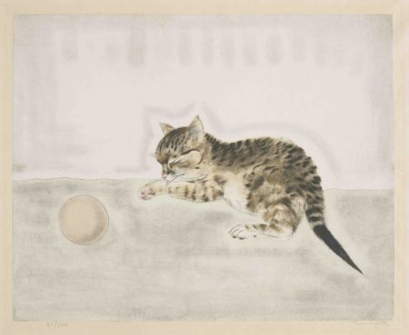 Cat with a Ball, from Les Chats (Buisson 29.200.8)-1930 Cat with a Ball, from Les Chats (Buisson 29.200.8)-1930