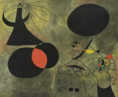 After Joan Miro - Le Lever du soleil, from 'Constellations'-1959 After Joan Miro - Le Lever du soleil, from 'Constellations'-1959