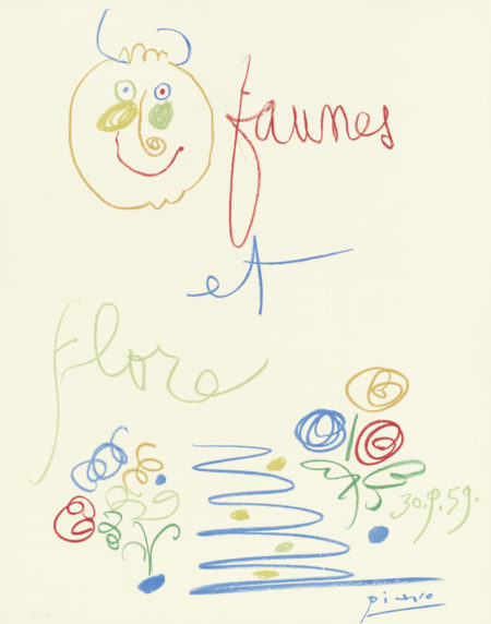 After Pablo Picasso - One plate from 'Faunes et Flore d'Antibes'-1960 After Pablo Picasso - One plate from 'Faunes et Flore d'Antibes'-1960