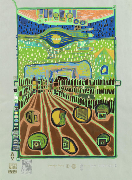 Strasse der Uberlebenden, Plate 2, from 'Regentag - Look at it on a rainy day' (Koschatzky 45)-1971 Strasse der Uberlebenden, Plate 2, from 'Regentag - Look at it on a rainy day' (Koschatzky 45)-1971