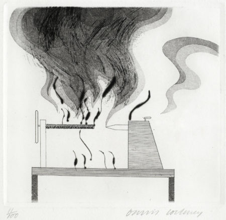 The Lathe and The Fire, from 'Illustrations for Six Fairy Tales from the Brothers Grimm' (MCA Tokyo 92)-1969 The Lathe and The Fire, from 'Illustrations for Six Fairy Tales from the Brothers Grimm' (MCA Tokyo 92)-1969
