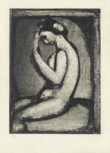 Nu de profil, Plate V, from 'Quatorze Planches Gravees pour Les Fleurs du Mal' (Chapon 218c)-1966 Nu de profil, Plate V, from 'Quatorze Planches Gravees pour Les Fleurs du Mal' (Chapon 218c)-1966
