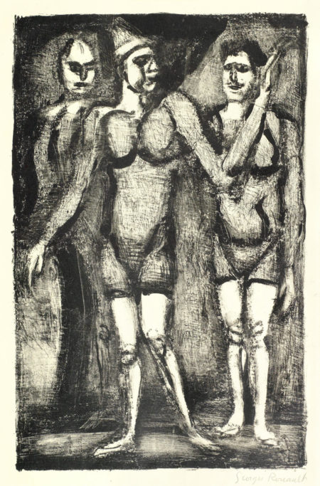 Three Lithographs (Chapon 324, 322, 319): Lutteuse, Bonimont du Clown, Parade-1929 Three Lithographs (Chapon 324, 322, 319): Lutteuse, Bonimont du Clown, Parade-1929