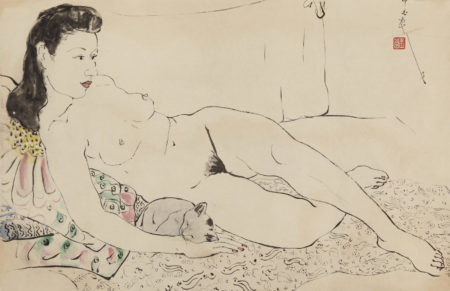 Nude with a Cat, 1943-1943 Nude with a Cat, 1943-1943