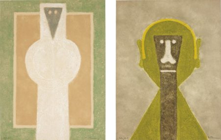 Personaje Blanco (White Person); and Cabeza en Amarillo (Head in Yellow)-1976 Personaje Blanco (White Person); and Cabeza en Amarillo (Head in Yellow)-1976