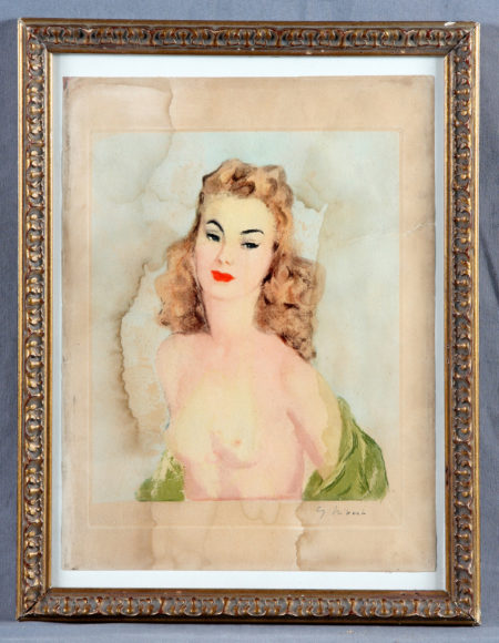 Hivert ,G. - Female figure in naked-1930 Hivert ,G. - Female figure in naked-1930