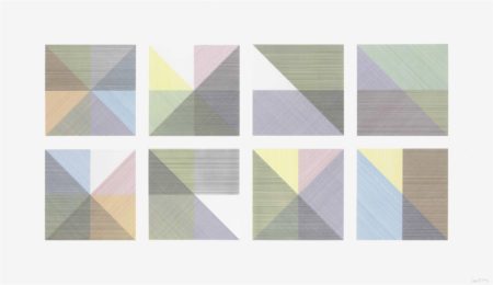 Eight Squares With a Different Color in Each Half Square (Divided Vertically and Horizontally) Composite-1980 Eight Squares With a Different Color in Each Half Square (Divided Vertically and Horizontally) Composite-1980
