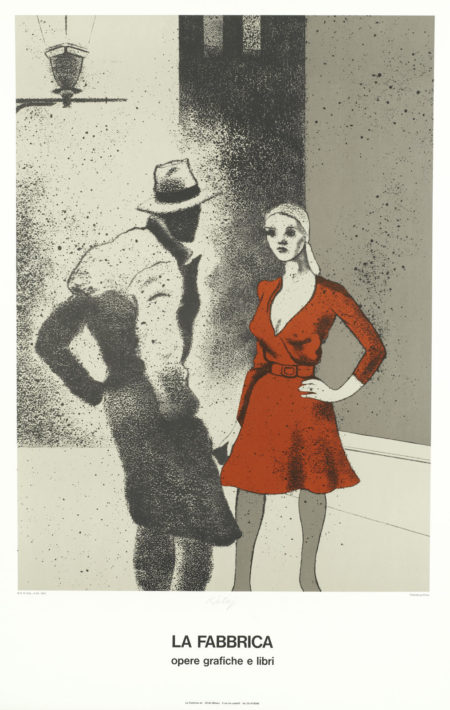 Various Artists - La Fabbrica Opere Grafiche e Libri; Galerie Alphonse Chave exhibition poster; Four Seasons, Chicago; Hard Times; Two people dancing with Wrestling masks-1983 Various Artists - La Fabbrica Opere Grafiche e Libri; Galerie Alphonse Chave exhibition poster; Four Seasons, Chicago; Hard Times; Two people dancing with Wrestling masks-1983