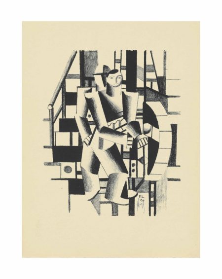 Composition aux deux personages (Der Maschinenbauer)-1920 Composition aux deux personages (Der Maschinenbauer)-1920