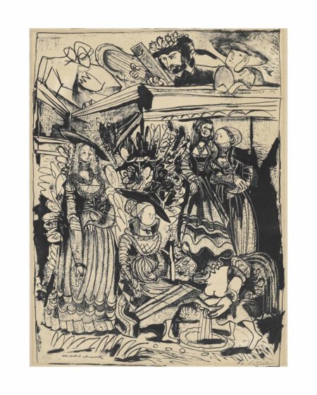 David et Bethsabee (d'apres Lucas Cranach) (State 2)-1947 David et Bethsabee (d'apres Lucas Cranach) (State 2)-1947