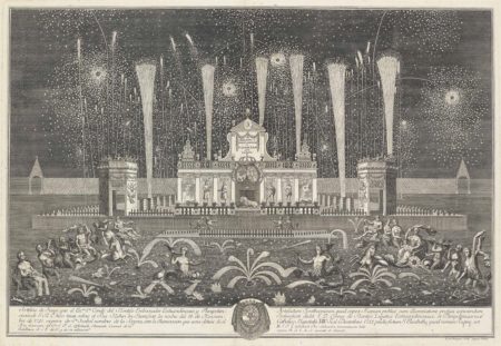 After Johann Friedrich Armand Von Uffenbach - The Fireworks and Illuminations of the Conde del Montijo in Frankfurt in 1741; Entwurf einer historischen Architectur-1742 After Johann Friedrich Armand Von Uffenbach - The Fireworks and Illuminations of the Conde del Montijo in Frankfurt in 1741; Entwurf einer historischen Architectur-1742