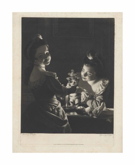After Joseph Wright Of Derby - Miss Kitty Dressing-1781 After Joseph Wright Of Derby - Miss Kitty Dressing-1781