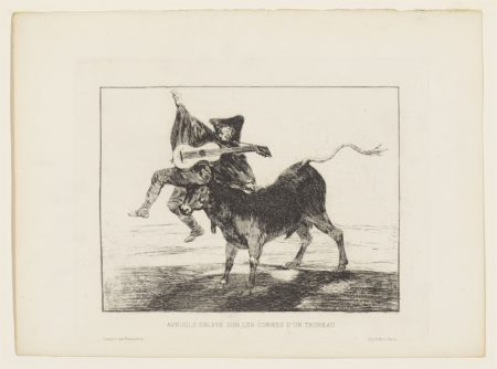Dios se lo pague a usted ('Blind Man tossed on the Horns of a Bull'); El Cantor Ciego ('The Blind Singer')-1823 Dios se lo pague a usted ('Blind Man tossed on the Horns of a Bull'); El Cantor Ciego ('The Blind Singer')-1823