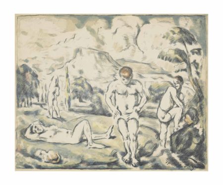 Les Baigneurs (large plate)-1897 Les Baigneurs (large plate)-1897