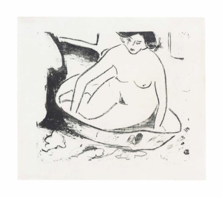 Madchen im Badetub-1908 Madchen im Badetub-1908