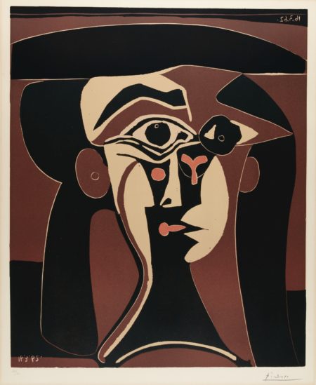 Jacqueline Au Chapeau Noir (B. 1028; Ba. 1311; Pp. L-132)-1962 Jacqueline Au Chapeau Noir (B. 1028; Ba. 1311; Pp. L-132)-1962