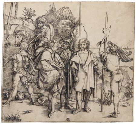 Five Soldiers And A Turk On Horseback (B. 88; M., Holl. 81)-1495 Five Soldiers And A Turk On Horseback (B. 88; M., Holl. 81)-1495