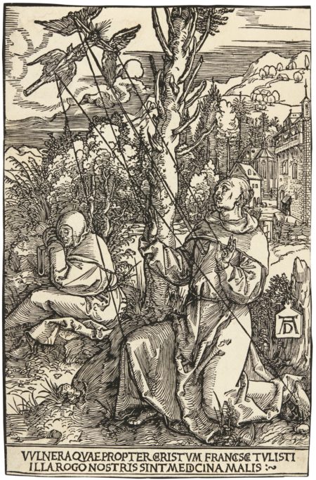 Saint Francis Receiving The Stigmata (B. 110; M., Holl. 224)-1504 Saint Francis Receiving The Stigmata (B. 110; M., Holl. 224)-1504
