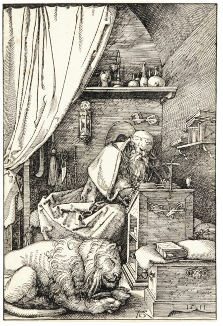 Saint Jerome In His Cell (B. 114; M., Holl. 228)-1511 Saint Jerome In His Cell (B. 114; M., Holl. 228)-1511
