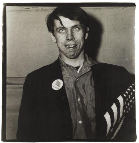 Young Boy With A Button Flag In A Pro-War Parade N. Y. C. (Patriotic Young Man)-1967 Young Boy With A Button Flag In A Pro-War Parade N. Y. C. (Patriotic Young Man)-1967