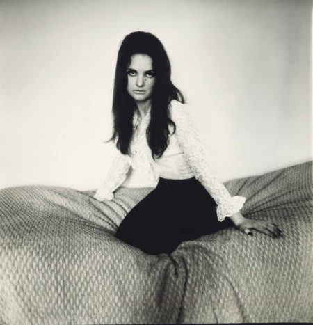 Elizabeth Taylor Look-Alike Kneeling On A Bed, London, England-1960 Elizabeth Taylor Look-Alike Kneeling On A Bed, London, England-1960