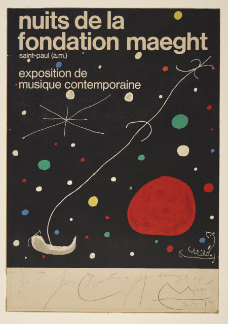Nuits De La Fondation Maeght Exhibition Poster (P. 21)-1965 Nuits De La Fondation Maeght Exhibition Poster (P. 21)-1965