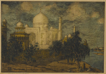 Charles William Bartlett - Taj Mahal From The East-1916 Charles William Bartlett - Taj Mahal From The East-1916