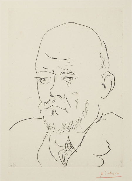Portrait De Vollard IV, Pl. 100, From La Suite Vollard (B. 233; Ba. 619)-1937 Portrait De Vollard IV, Pl. 100, From La Suite Vollard (B. 233; Ba. 619)-1937